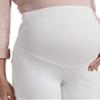 Hue Women's Ultra Soft Denim Maternity Skimmer Leggings Pants, White, X-Small US view 3