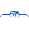 Creative Converting Patriotic Fourth of July Paper Eyeglasses, 3. 5" x 16. 5" (1), 3. 25" x 16. 5" (2), 4. 25" x 16. 5" (1), Multi-color view 4