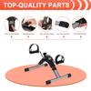 Folding Pedal Exerciser, CNTLIFE Portable Stationary Mini Exercise Bike Leg Arm Trainer for Elderly Men Women, Adjustable Resistance Pedal Exerciser with Electronic Display view 4
