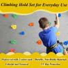 C CRYSTAL LEMON 10PCS Kids Rock Climbing Holds  Colorful Hand and Foot Grips with Mounting Hardware  Indoor Outdoor Wall Accessories for Backyard or Playset Climbing Fun view 4