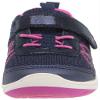 Stride Rite girls Carson Athletic Running Shoe, Navy/Pink, 3 infant view 2