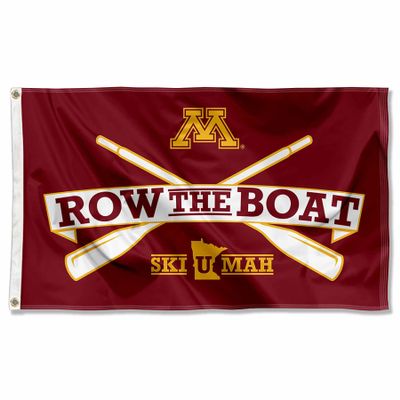 Minnesota Gophers Row The Boat Ski U Mah Flag