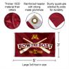 Minnesota Gophers Row The Boat Ski U Mah Flag view 2