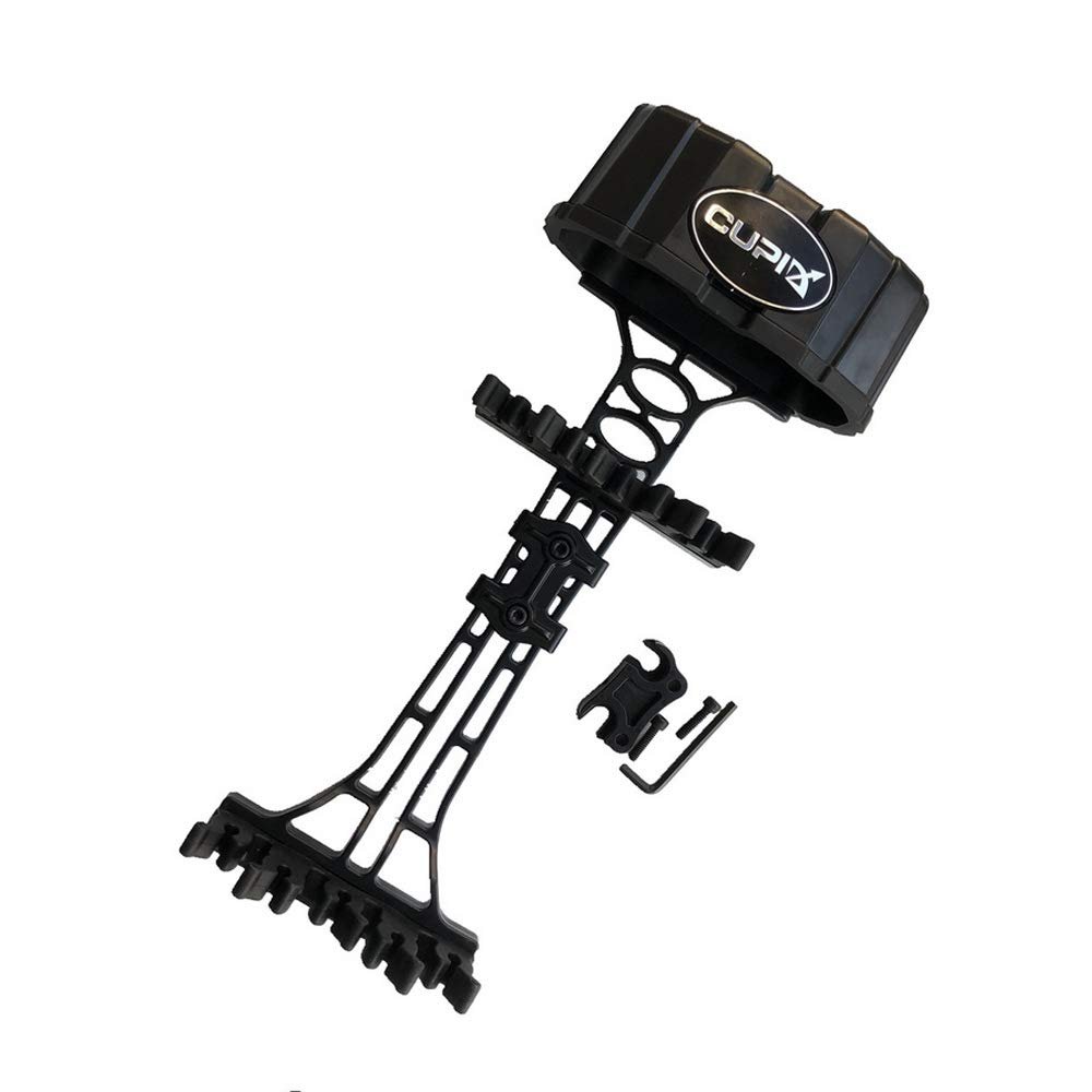 SHARROW Archery Arrow Quiver Quick Release Portable Arrow Case for Compound Bow Hunting (Black)