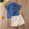 Kids Baby Boys Summer Clothes Short Sleeve T-Shirt Tops+Short Pants Toddler Gentleman Beach Outfits 1-6 T(Off-White, 5-6 Years) view 4