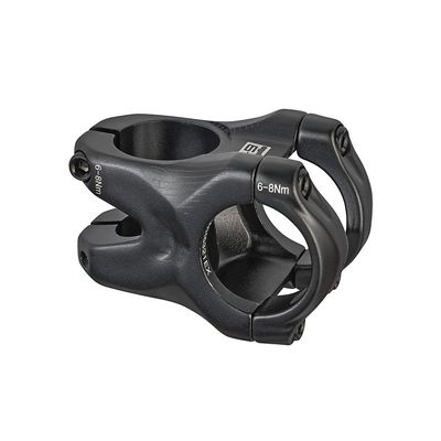 Ergotec Ahead Stem Bass 6+ | Clamp 31.8mm, Fork Clamp 28.6mm, 35mm Extension, 40mm Clamp Height, Angle 0 | Black Sandblasted | for MTBs & e-MTBs | Safety Level 6+, Max Load 140kg/308lb