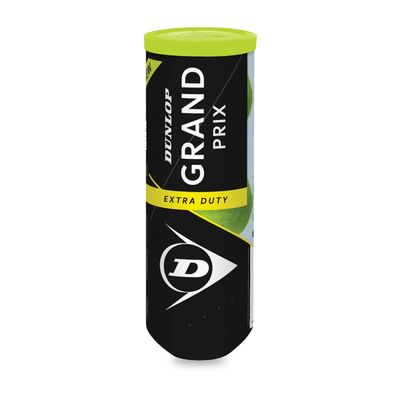 DUNLOP Grand Prix Extra Duty Hard Court Tennis Balls - 3 Ball Can (2 Cans)