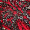 Women's 1920s Flapper Fringe Beaded Great Gatsby Party Dress with Costume Set (Small, Black&Red) view 3