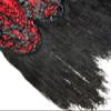 Women's 1920s Flapper Fringe Beaded Great Gatsby Party Dress with Costume Set (Small, Black&Red) view 4