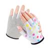 Kids Half Finger Gymnastics Gloves for Age 1-9 Boys Girls Climbing Biking Good Grip Control Gloves for Gymnastics Balance Boards Outdoor Sports (White, M) view 1