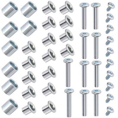 TOBWOLF 46PCS Inline Skate Replacement Shaft, Aluminum Alloy Skate Wheel Bearing Spacer, Roller Blade Replacement Accessories with Axle, Axle Screw, Side Plug, Wrench