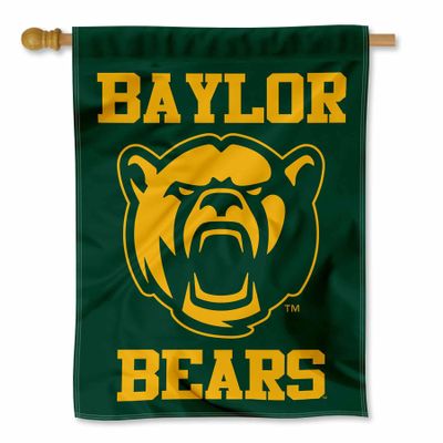 Baylor Bears New Bear Head Double Sided House Flag