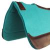 CHALLENGER Horse Saddle PAD Western Contoured Wool Felt Moisture Wicking Teal 39RT06TL view 2