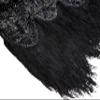 Women's 1920s Flapper Fringe Beaded Great Gatsby Party Dress with Costume Set (X-Large, Black) view 4
