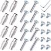 TOBWOLF 30PCS Inline Skate Replacement Shaft, Aluminum Alloy Skate Wheel Bearing Stepped Spacer, Roller Skate Replacement Accessories with Axle & Axles Screws & Wrench view 1