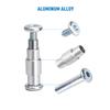 TOBWOLF 30PCS Inline Skate Replacement Shaft, Aluminum Alloy Skate Wheel Bearing Stepped Spacer, Roller Skate Replacement Accessories with Axle & Axles Screws & Wrench view 3