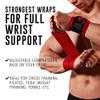 OHMY FIT Men's Durable Wrist Wrap Fitness Gloves view 2