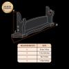 Mythrojan Medieval Sword Stand Solid Wood Horizontal Display Rack for Katana, Samurai, Gladiator, Crusader Swords Elegant Tabletop Holder, 1-Tier view 2