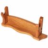Mythrojan Medieval Sword Stand Solid Wood Horizontal Display Rack for Katana, Samurai, Gladiator, Crusader Swords Elegant Tabletop Holder, 1-Tier view 3