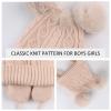 JANGANNSA Casual Winter Baby Hat Warm Knitted Toddler Beanie for Boys Girls Cotton Lining Soft Infant Hats 0-6Y (Beige, S) view 3