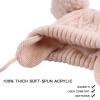 JANGANNSA Casual Winter Baby Hat Warm Knitted Toddler Beanie for Boys Girls Cotton Lining Soft Infant Hats 0-6Y (Beige, S) view 4