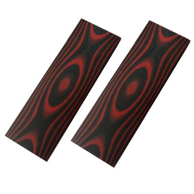 AOHOCA 2 pcs G10 Knife Scales Handle Material,Knifemakers Sword DIY Slabs Grips Micarta Slab Material (Black&Red)