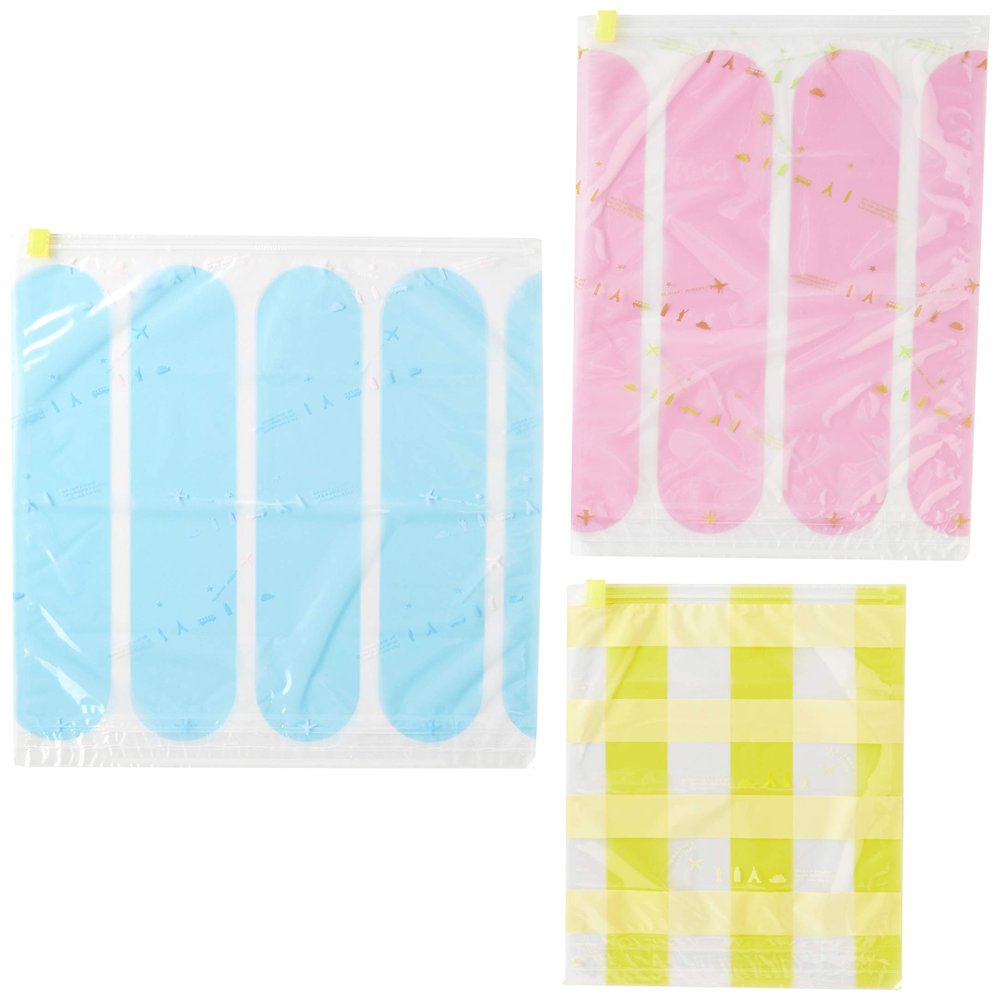 Tabitomo Compression Pack, Pack of 3, 19.7 inches (50 cm), Clear