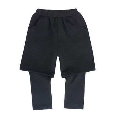 Hooyi Boy Girl Trouser with Fleece Inner Warmer for Winter Children Tights 2 in 1 Harem Pants Short Long Underpants 10