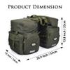 Dreamoon 50L Bike Panniers, Waterproof Bicycle Commuting Bag Saddle Bags with Rain Cover, Bike Rear Seat Bag Carrier with Reflective Trim, Cycling Organizer for Width Less Than 6.3 inches Rack (Green) view 3