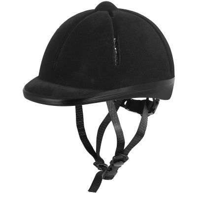 Adjustable Horse Riding Kids Helmet Equestrian for 2 to 6 Years Old, S Size and Head Size 49 to 55cm (Black)