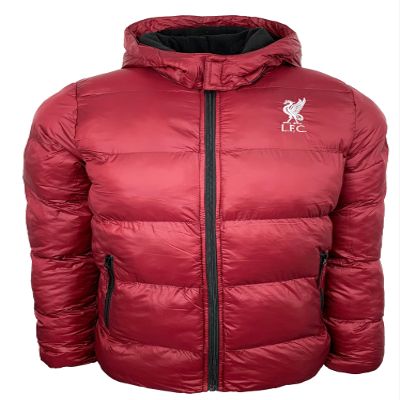 Icon Sports Liverpool Winter Jacket, With Removable Hood, Liverpool Hooded Puffer Jacket (Youth Large)