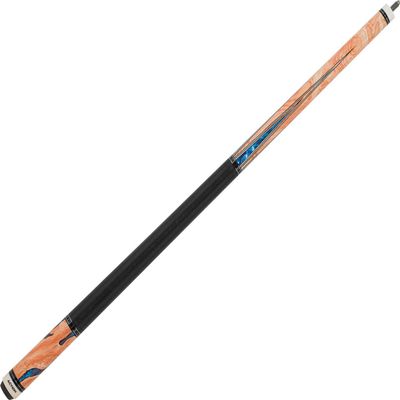 ACTION ACT153 Pool Cue - Burl Wood Overlay with Water Design