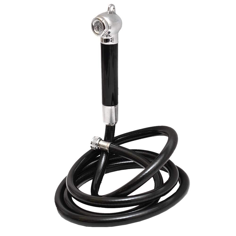 Scandvik Boat Recessed Transom Shower Kit 10265 | Black 6 Foot Hose