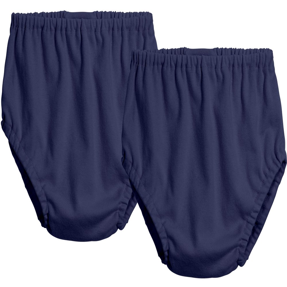 City Threads Baby Girls Boys Diaper Covers Bloomers Cotton Soft Comfortable Durable Made in USA 2-Pack, Navy & Navy, 0-3 months