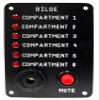 Skippers Six Compartment Bilge Alarm Panel, Customized Text, 12 v view 1