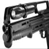 Trinity 1000 Lumen Tactical Flashlight with Picatinny Rail Mount for KS7 Pump  CREE LED, Aluminum Body, 200m Beam, Black view 1