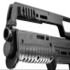 Trinity 1000 Lumen Tactical Flashlight with Picatinny Rail Mount for KS7 Pump  CREE LED, Aluminum Body, 200m Beam, Black view 2