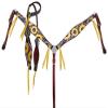 Showman Sunflower Print Overlay Single Ear Headstall & Breast Collar Set view 1