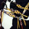 Showman Sunflower Print Overlay Single Ear Headstall & Breast Collar Set view 3