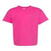 Hanes ComfortSoft Youth Short Sleeve T-Shirt S Wow Pink view 2