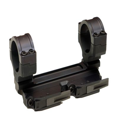 Bobro Engineering Scar Dual Lever Mount 30mm Rings, Left Side Levers, Black, B17-187-300-LL