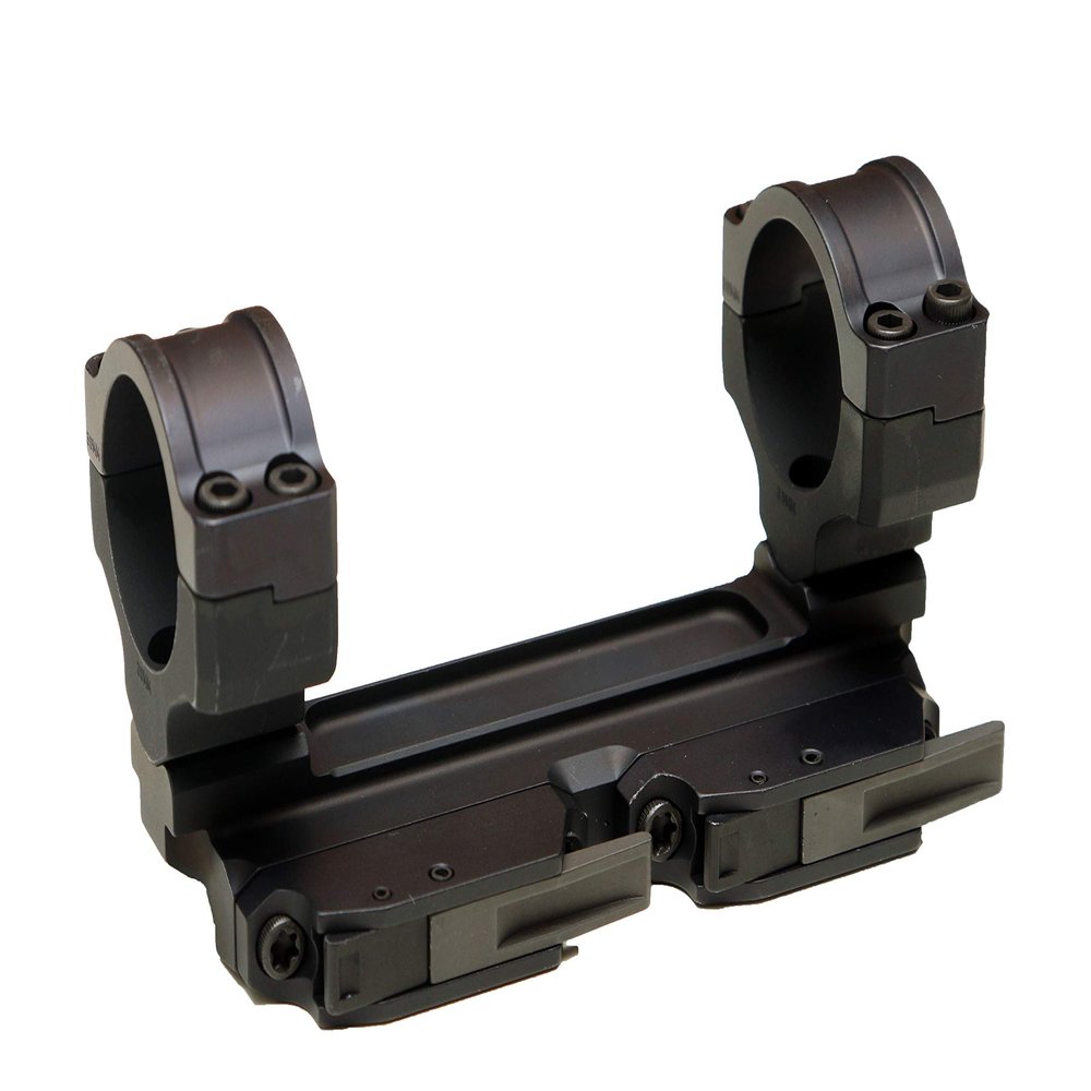 Bobro Engineering Scar Dual Lever Mount 30mm Rings, Left Side Levers, Black, B17-187-300-LL