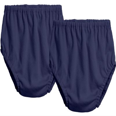 City Threads Baby Girls Boys Diaper Covers Bloomers Cotton Soft Comfortable Durable Made in USA 2-Pack, Navy & Navy, 4T