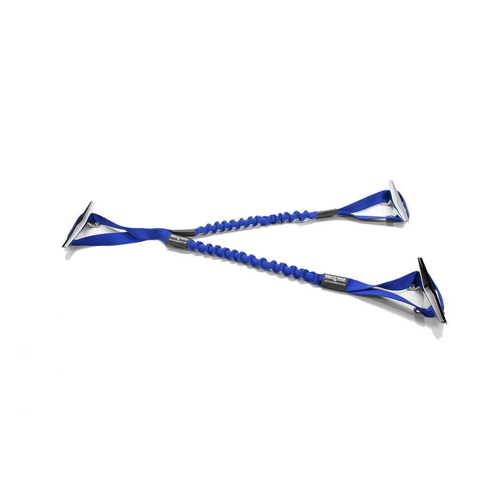 Boat Lines & Dock Ties Wake Defender -3 Point Dock Attachment System (Blue, 36"- 3 Loop)