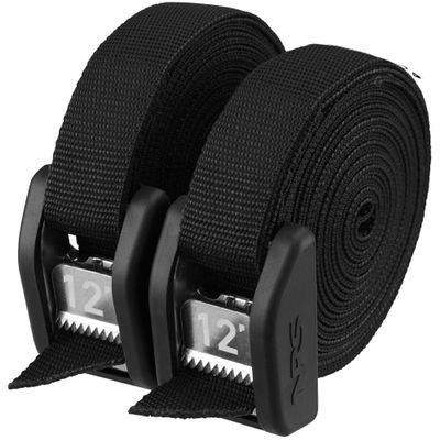NRS 12' Buckle Bumper Strap Pair Stealth Black