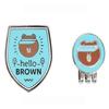 YG Sports LINE FRIENDS Brown Golf Character Ballmarker, Gift for Golfers Daddy Mom Christmas Birthday Gift, Made in Korea view 3