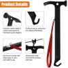 Eurmax USA Hiking Camping Tent Stakes and Hammer Set Lightweight Multi-Function Tent Hammer with Tent Stake Remover,Tent Pegs for Camping, Hiking, Backpacking, Gardening(Orange Stopper Stakes) view 4
