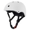 OUWOR Adult Skateboard Bike Helmet for Men and Women, Lightweight Adjustable, Multi-Sport for Bicycle Skate Scooter (White, Large) view 1
