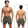 Tyhengta Men's Stretch Swim Trunks Quick Dry Beach Shorts with Zipper Pockets and Mesh Lining ArmyGreen 38 view 2
