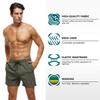 Tyhengta Men's Stretch Swim Trunks Quick Dry Beach Shorts with Zipper Pockets and Mesh Lining ArmyGreen 38 view 3